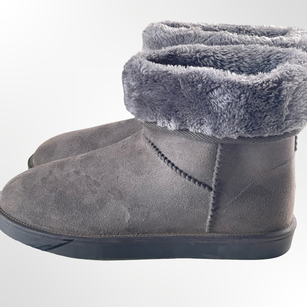 DKSUKO Cozy Gray Fur-Lined Women's Boots in size 9 - Picture 3 of 6